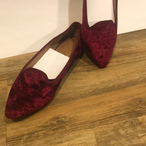 Red velvet Flats - Picture 4 of 4